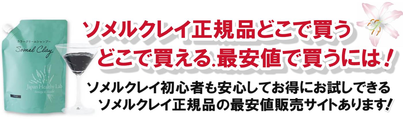 ソメルクレイ正規品どこで買う.どこで買える？最安値で買うには…